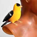 Ross Richmond Glass Bust & Bird / Sculpture